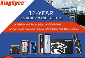 KingSpec SSD M.2 nvme 2280 256GB PLUS NVME TO PCI-E4.0/3 .0 GEN 4 Card Adapter - Picture 1 of 8