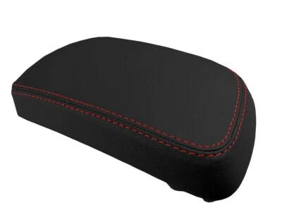 Tapa de consola cubierta de cuero para Toyota Yaris 2008-2011 puntada roja Foto 1 de 4