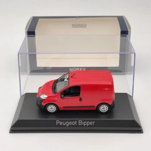 1/43 Norev Peugeot Bipper Van Rojo Diecast Modelos Coche Navidad Regalo Colección - Imagen 1 de 6