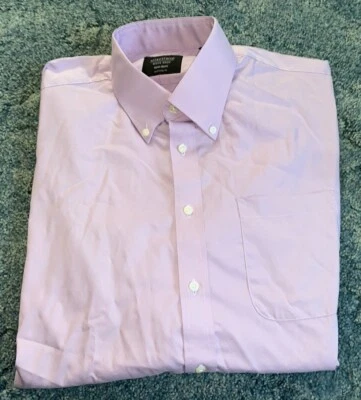 Nordstrom Traditional Fit Long Sleeve Button Up Dress Shirt Sz 16 (34) & Purple. - Image 1 of 2