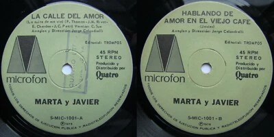 MARTA Y JAVIER STONE ET ERIC CHARDEN LA SUITE DE MA VIE 1975 PROMO CHILEAN PRESS - Image 1 of 4