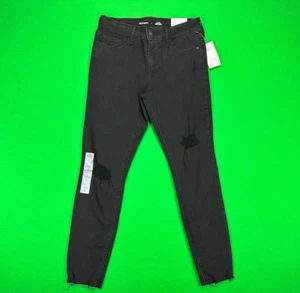 NEW Old Navy Rockstar Super Skinny Jeggings Women's 4 Mid Rise Black NWT - Picture 1 of 16
