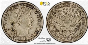 1916-D Barber Quarter PCGS Gold Shield 25c XF40 - Picture 1 of 4