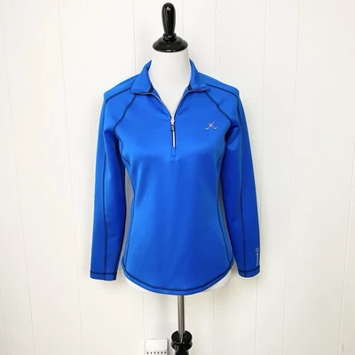 Pullover térmico para mujer Sunice media cremallera talla s azul ligero elástico * Foto 1 de 4