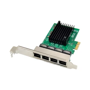 4 Port Gigabit Ethernet PCIe X1 Network Adapter Card VLAN Server NIC RTL8111F - Picture 1 of 4