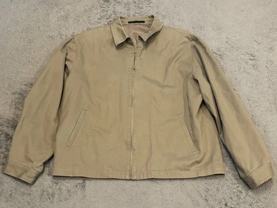 Куртка мужская Marks & Spencer XL бежевая на молнии хлопковая повседневная средний вес M&S - Изображение 1 из 4