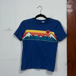 Hanna Andersson Boys Sunset Mountain Graphic T-Shirt 150 Size 10 - Picture 1 of 5