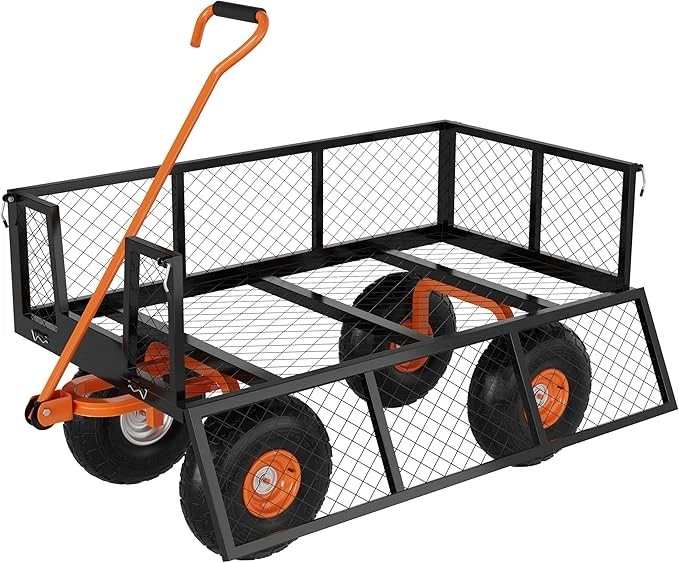 Heavy Duty Large Capacity Steel Garden Cart Metal Utility Garden Carts and Wagon - Image 1 of 4