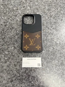 Louis Vuitton Monogram Bumper Pallas iPhone 14 iPhone Case Cover Black Brown - Photo 1 sur 10