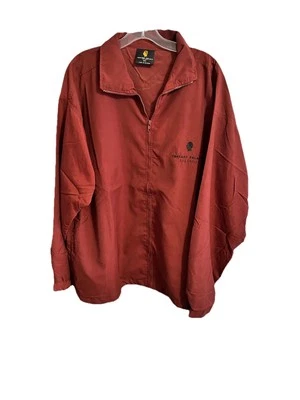 Chaqueta De Colección Caesars Palace 2XL Las Vegas Para Hombres Granate Cremallera Frontal Cortavientos Casino Foto 1 de 4