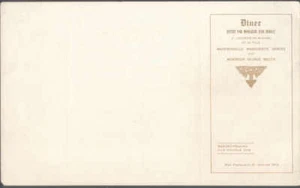 Bergez-Frank's Hochzeitsmenü "Alter Pudelhund" 1913 - Bild 1 von 1