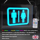 Toilets LED Neon Light Sign Male Female WC Loo Restroom Hanging Wall Display