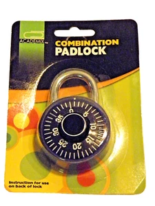 *NEW* ACADEMIX DIAL Combination Padlock Steel Use For Gym Locker Bike School NEW - Picture 1 of 7