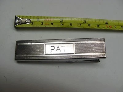 Clip de papel grande estampado vintage de plata de ley Charles Thomae Foto 1 de 4