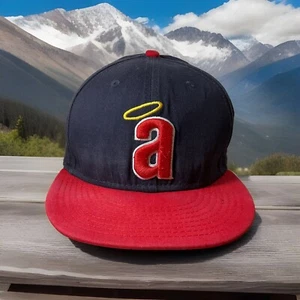 ANAHEIM ANGELS NE 9FIFTY BLUE & RED CAP/HAT COOPERSTOWN COLL. W/1971 RETRO LOGO. - Picture 1 of 17