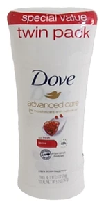 Dove Advanced Care Antiperspirant Deodorant Moisture with Natural Oil Twin Pack - Picture 1 of 3