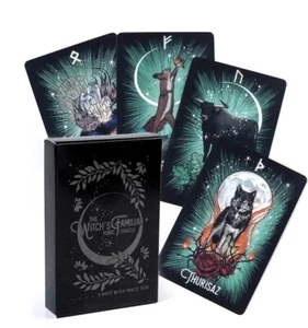 Mazo de Tarot Oráculo Rúnico Vikingo Familiar de la Bruja 24 Cartas TOTALMENTE NUEVO - Imagen 1 de 3