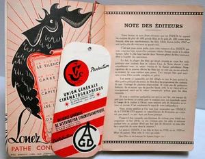 DIVERS DOCUMENTS D'ANALYSES de films - de 1951 à 1974-voir tableau ci-dessous - Picture 1 of 1