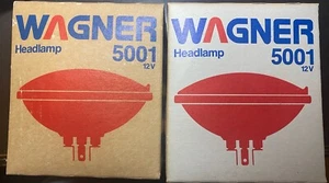 2pc Wagner 5001 Hi Sealed Beam Headlamps 12volts (2) 5-3/4" Headlights - Picture 1 of 3
