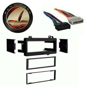 Fits Plymouth Horizon 84-90 Single DIN Stereo Harness Radio Install Dash Kit - Picture 1 of 3