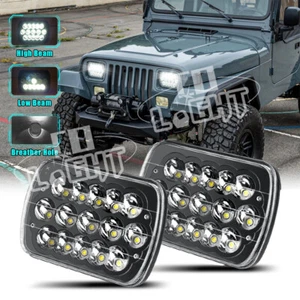 Par de faros LED rectangulares H6054 para Jeep Wrangler YJ 1987-1995 5X7 7x6" pulgadas - Imagen 1 de 14