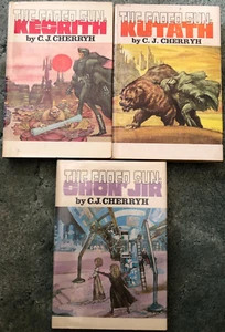 CJ Cherryh books, lot of 3 Faded Sun hardcover novels, Kegrith, Kutath & Shon... - Picture 1 of 7