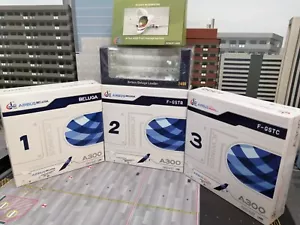 Airbus A300 Beluga TRIPLE SET "Interactive Series" Incl Loader 1/400 by JC Wings - Picture 1 of 8