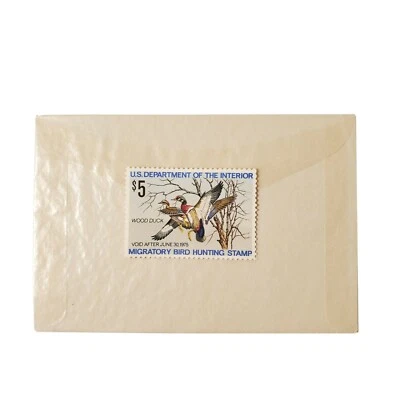 Collectible Migratory Bird Hunting Stamp Wood Duck 1974 Hobbies - Image 1 of 4