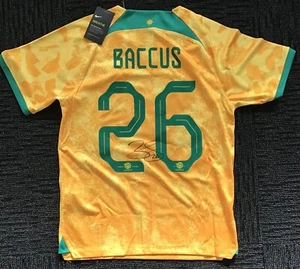 SOCCEROO SHIRT SIGNED BY KEANU BACCUS #26 COMES WITH ITS OWN C.O.A - Picture 1 of 2