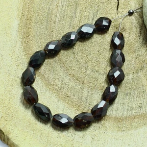 Hessonite Faceted Marquise Beads Briolette Natural Loose Gemstone Making Jewelry - Picture 1 of 3