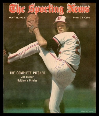 Jim Palmer Autographed Signed Sporting News Cover Baltimore Orioles - Image 1 of 2