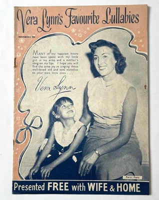 Vera Lynn's Favourite Lullabies 1950s vintage sheet music songs for babies g - Image 1 of 4