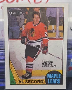 87-88 O-Pee-Chee Al Secord 🚨🚨🚨 Toronto Maple Leafs  - Picture 1 of 2