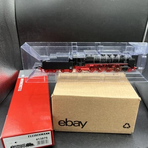 MIB Fleischmann HO Scale 413875 DB Steam Locomotive DCC W/ Sound 39.0-2 DB - Picture 1 of 12