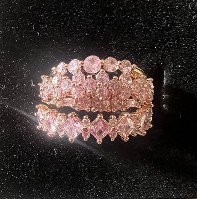 Деликатные кольца для вечеринок с бомбами размер 8 крылья разбросаны по всему бесконечному рассвету RG83361 роза - Изображение 1 из 4