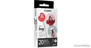 Canon ZINK Pre-Cut Circle Sticker Paper Pack - 20 Sheets - Adhesive 4967C001 - Picture 1 of 1