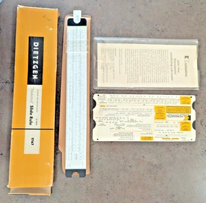 Dietzgen National Slide Rule no. 1767 w/ Case Kennametal Machining Calculator - Picture 1 of 9