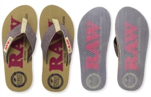 NEW! RAW Rolling Papers FLIP FLOP Sandals LADIES/WOMENS SIZE 7 US - Picture 1 of 4