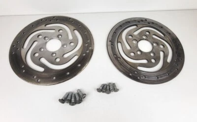 2004 99-08 Harley Davidson Dyna Wide Glide rotores de disco de freio dianteiro traseiro fabricante de equipamento original  - Imagem 1 de 4