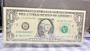 1993 $1  B/F Block FR 1918 P# 490a Dollar Banknote Uncirculated New York SP24 - Picture 1 of 2