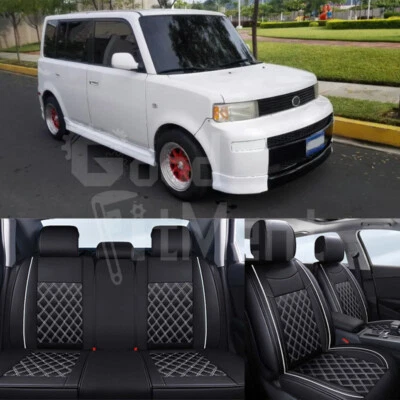 For Scion XB TC IM FR-S Seat Cover Leather Full Set 5-Seats Front Rear Protector - Image 1 of 4
