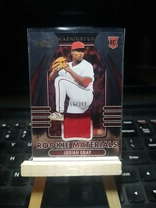 2022 Panini Absolute Josiah Gray Rookie Materials Jersey RC /299 #ARM-JG - Picture 1 of 2