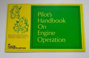 Vintage Teledyne Continental Motors Pilots Handbook on Engine Operation - Bild 1 von 4