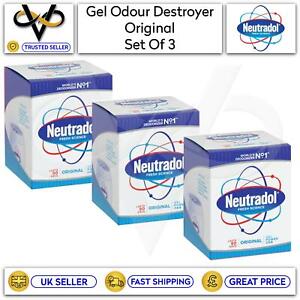 Neutradol Gel Odour Destroyer Original Last 90 Days Air Freshener Pack of 3