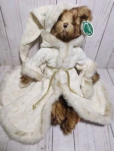 NUOVO Grandfather Frost Bearington finto visone 16" orso nuovo 2007 #1740 ritirato - Foto 1 di 14