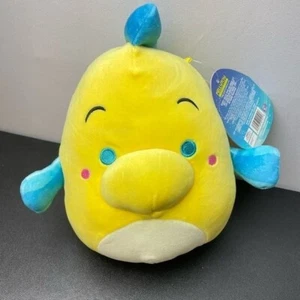 New Disney Squishmallows Little Mermain Flounder 8” - Picture 1 of 9