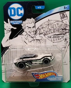 Hot Wheels DC Sketched Series The Joker GT Character Car 4/5 Mattel New Sealed - Picture 1 of 2