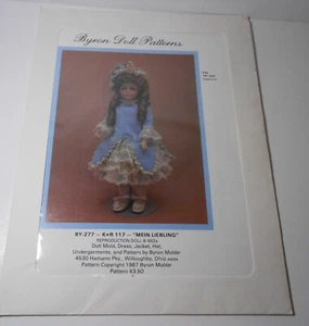 1987 Byron Doll Clothes Sewing Pattern K*R 117 Period FashionOutfit 14" Doll - Picture 1 of 1