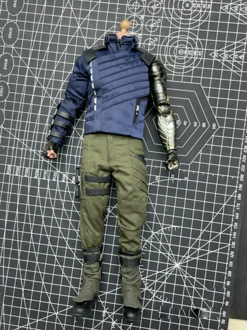Hot Toys HT MMS509 1/6 Bucky Barnes 3.0 Body Figure Outfits Collectible 12in Cover