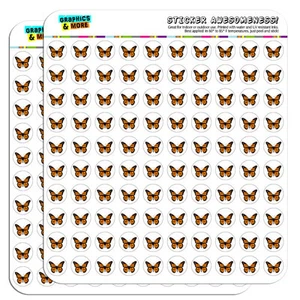 Monarch Butterfly 0.5" Scrapbooking Crafting Stickers - Picture 1 of 1
